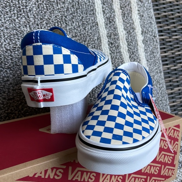 Vans Classic Slip-On Checkerboard Imperial Blue/White WMNS - Picture 10 of 16